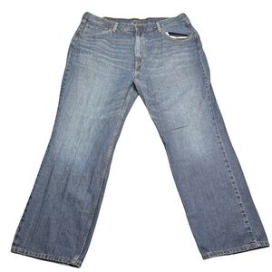 Levi's 559 Relaxed Straight Leg Jeans Size 44x32 Medium‎ Wash 100% Cotton Denim